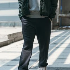 Non Stock NEW ARRIVALS 17.6 Oz Heavyweight Terry Sweatpants - Black