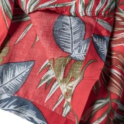 Non Stock Plants & Flowers Pattern Aloha Shirt - Red New Arrivals - S/S 2022