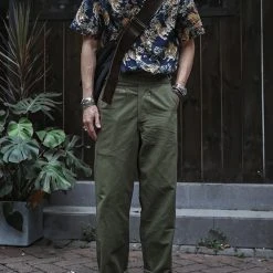 Bronson Lot AS08 Ukiyo-e Tiger & Bambo Pattern Aloha Shirt - Navy Back In Stock