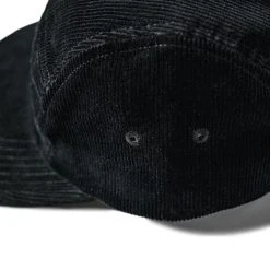 Non Stock 12.5 Oz Corduroy 5 Panel Cap - Black