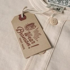 Bronson Vintage Long Sleeve Henley T-Shirt - Apricot NEW ARRIVALS