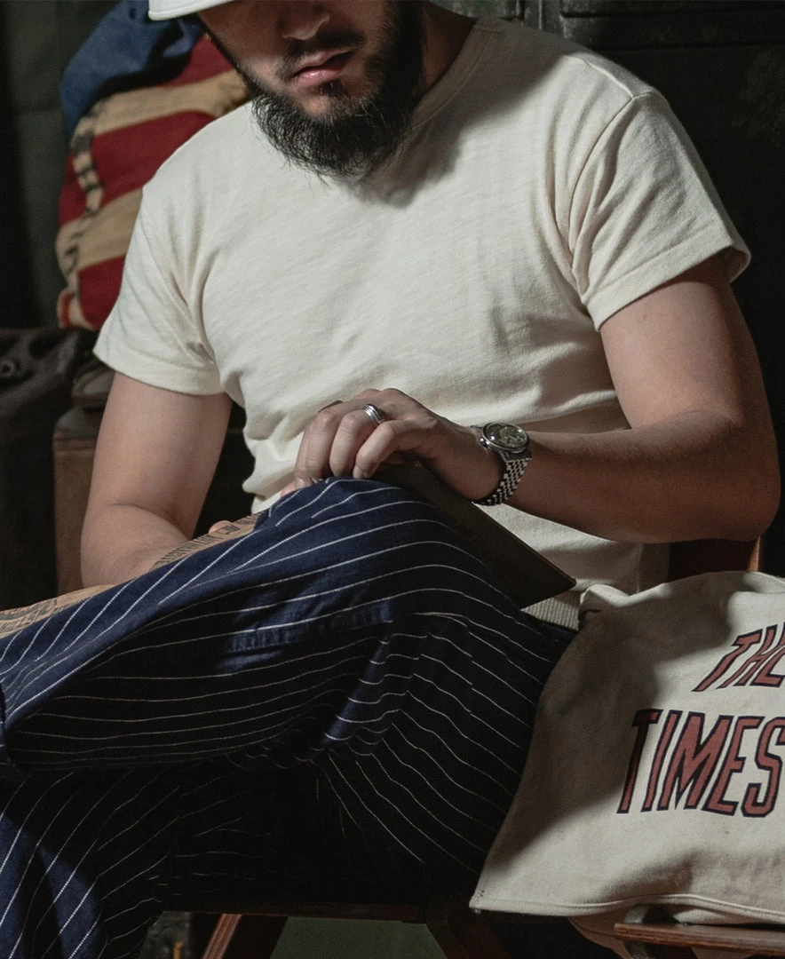 Bronson 1940s USN Slub Cotton Training T-Shirt BEST SELLERS 4 Bronson 1940s USN Slub Cotton Training T-Shirt BEST SELLERS