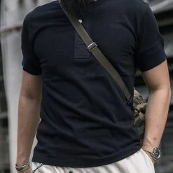 Bronson Vintage Short Sleeve Henley T-Shirt 39 Bronson Vintage Short Sleeve Henley T-Shirt